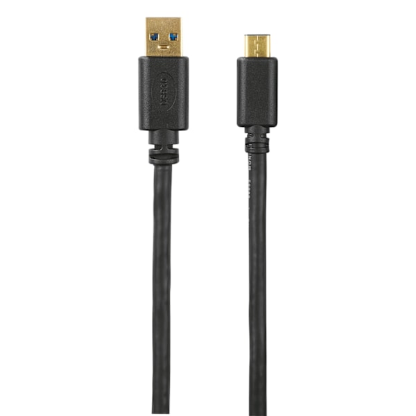 HAMA USB 3.1 -kaapeli USB-C uros - USB-A 1,8 m kullattu TL