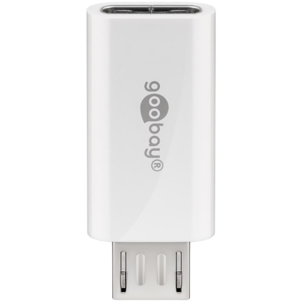 Goobay Micro-USB/USB-C™ USB OTG Hi-Speed-adapter för anslutning av laddkablar USB-C™ uttag > USB 2,0 mikro plugg (typ B)