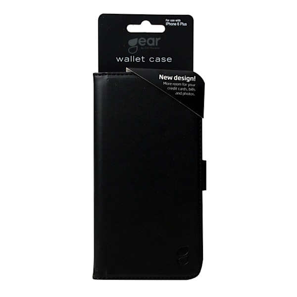 GEAR Wallet iPhone 6 Plus 7 Kortrum Sort Svart