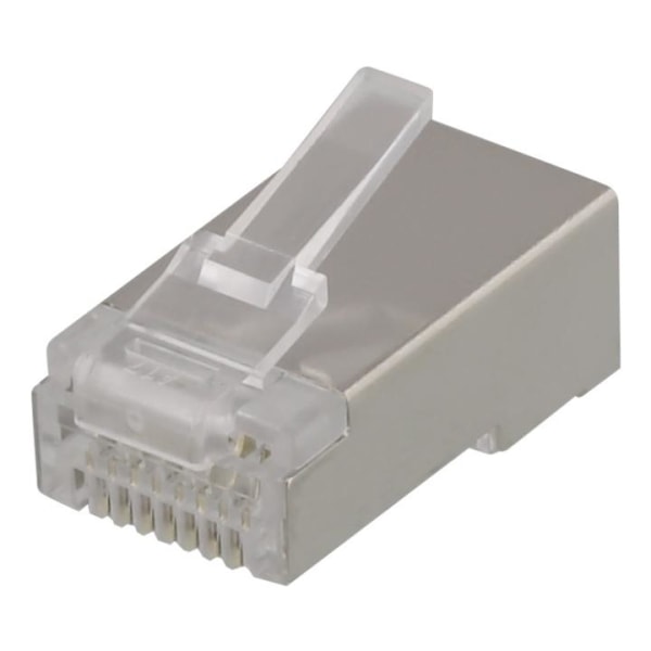 DELTACO RJ45 connector for patch cable, Cat6a, shielded, 20pcs