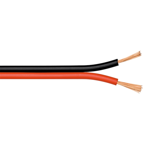 Goobay Högtalarkabel röd;svart CU 100 m spole, tvärsnitt 2 x 2,5 mm²