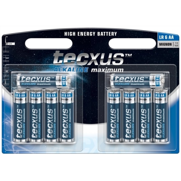 tecxus LR6/AA (Mignon) batteri, 10 st. blister alkaliskt manganb
