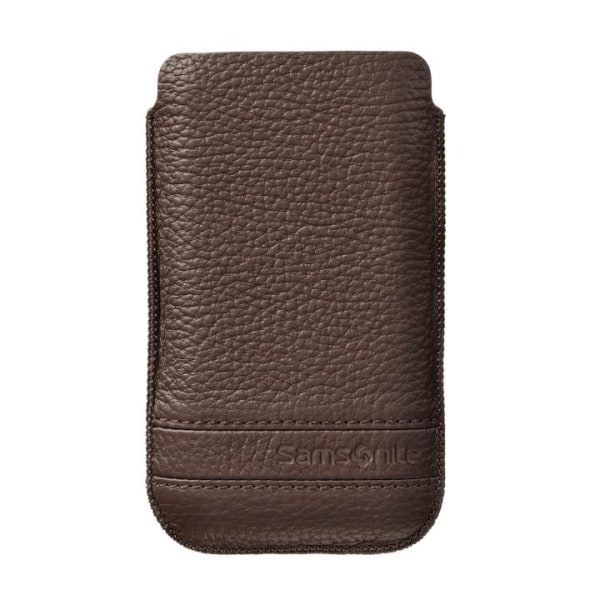 SAMSONITE Mobile Bag Classic Leather Medium Brown Brun