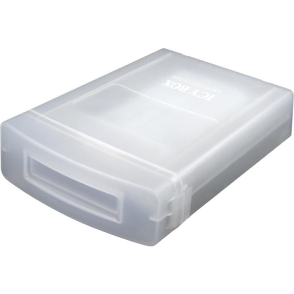 ICY BOX säilytysrasia 1x3,5" kiintolevylle, pinottava, läpinäkyv