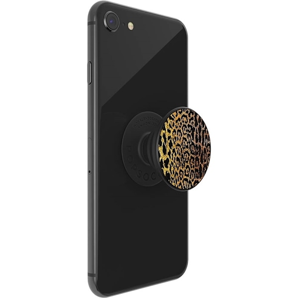 PopSockets Embossed Metal Leopard Avtagbart Grip med Ställfunktion LUXE