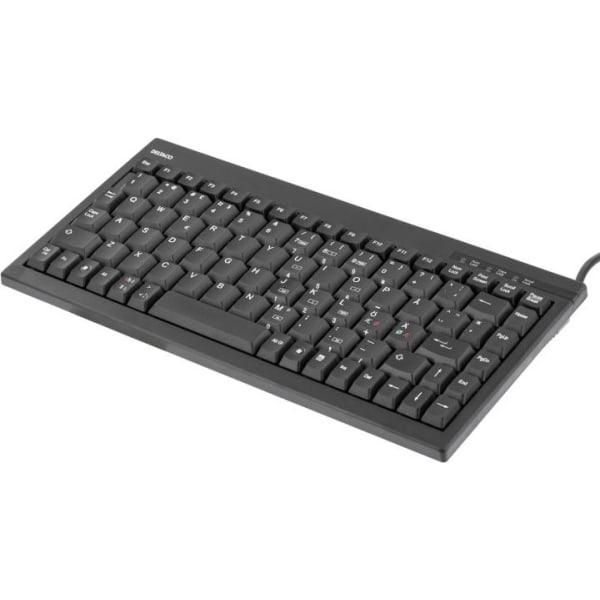 DELTACO minitastatur, USB, sort, svensk layout