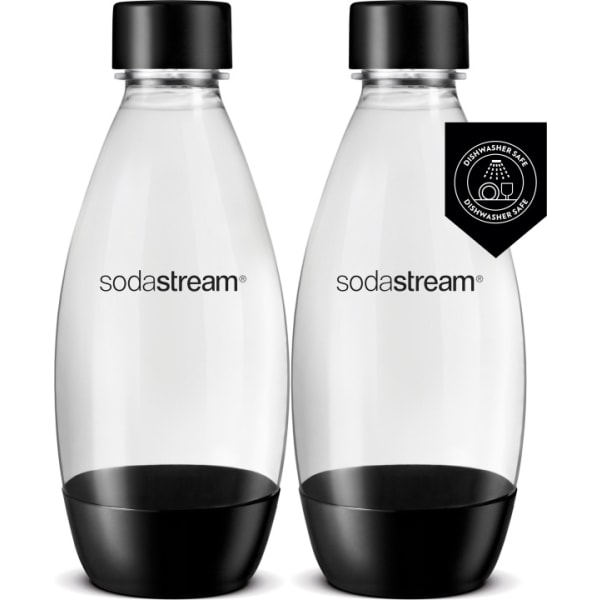 Sodastream DWS Fuse dricksflaska, svart, 2 st