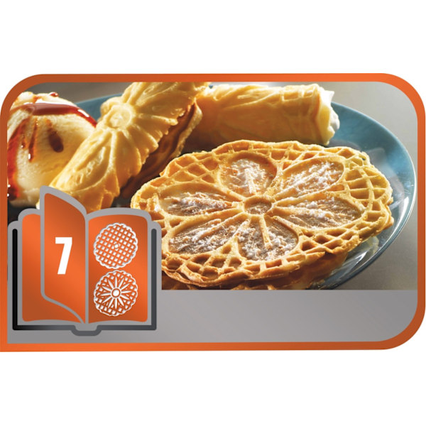 Tefal Snack Collection bakplåtar: 7 tunna våfflor