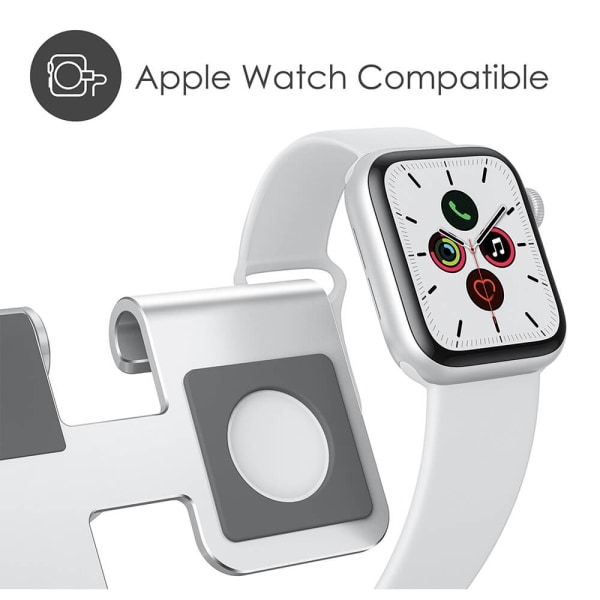 Desire2 Opladerstander Restore Pro til Apple Watch Silver