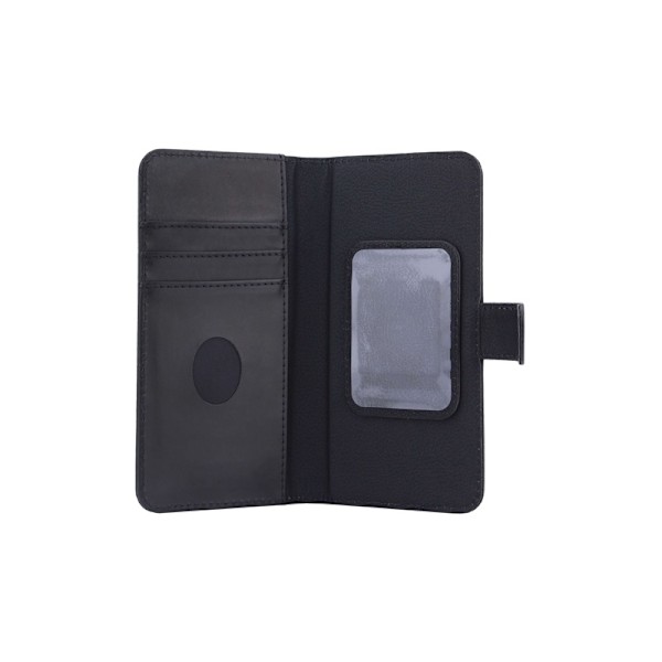 RADICOVER Strålingsbeskyttende Wallet Læder Universal Large 5-5,4" 2in1 Exclusive RFID Sort Svart