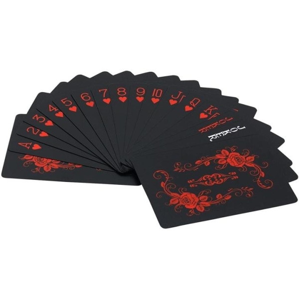 Deck - Poker størrelse, sort-rød
