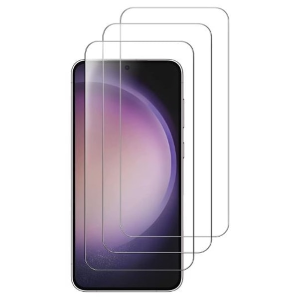 3-pack Skärmskydd härdat glas 2,5D för Samsung Galaxy S22 / S23 Transparent