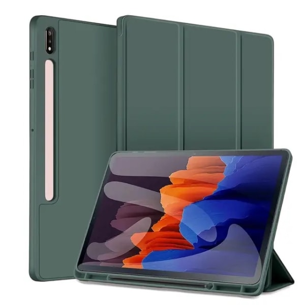 Fodral till Samsung Galaxy Tab S7 Plus, Grön Grön