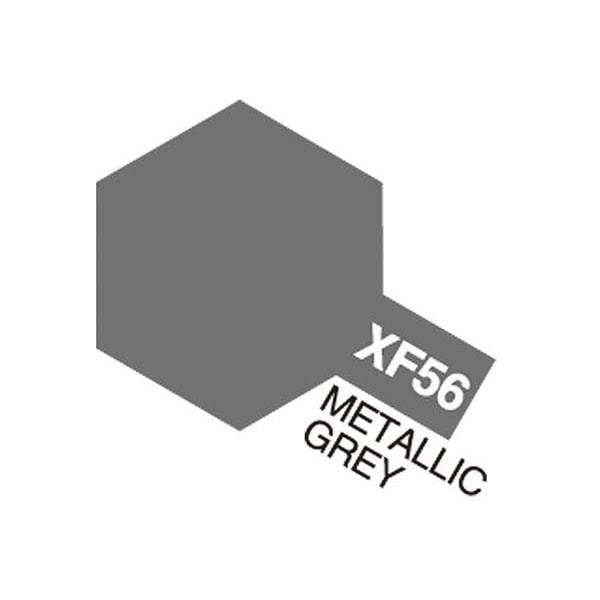 TAMIYA Acrylic Mini XF-56 Metallic Grey (Flat) Grå