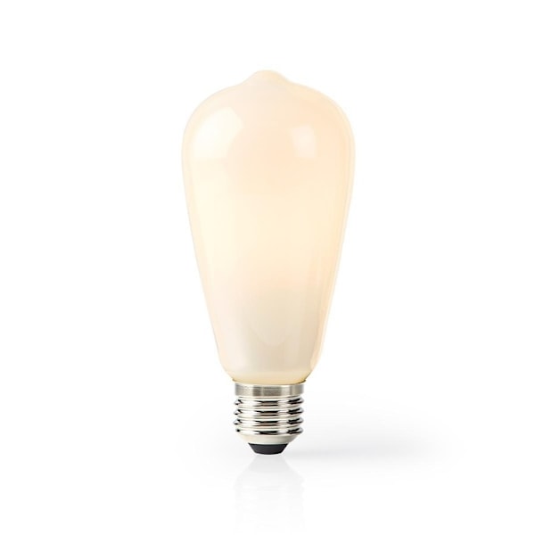 Nedis SmartLife LED Glødepære | Wi-Fi | E27 | 500 lm | 5 W | Varm Hvid | 2700 K | Glas | Android™ / IOS | ST64 | 1 stk