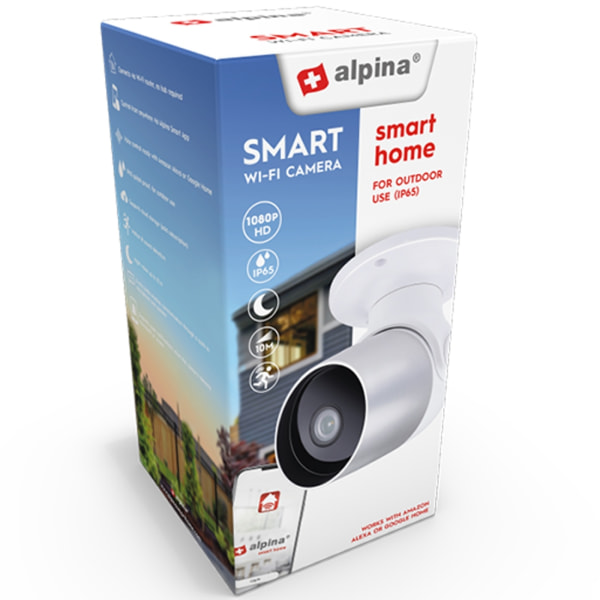 Alpina WiFi Smart Utomhus Kamera 1080p