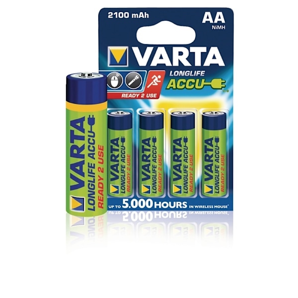 Varta Batteri NiMH AA/LR6 1.2 V 2100 mAh R2U 4-pack
