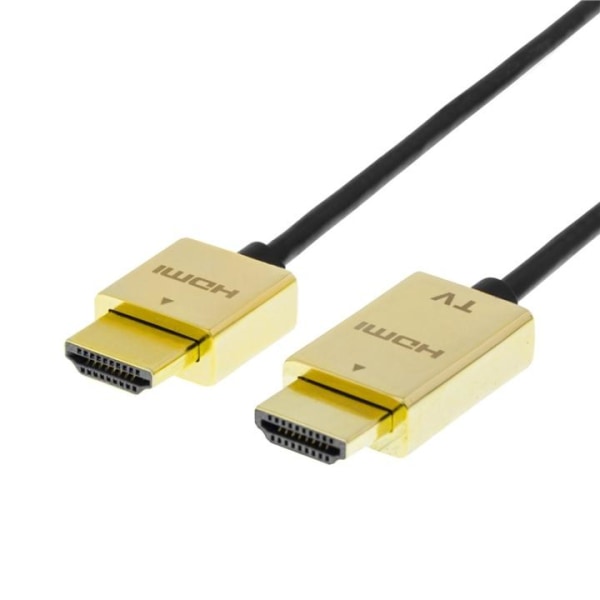 DELTACO prime ultratunn HDMI-kabel guldpläterad, 3m (HDMI-1043-K