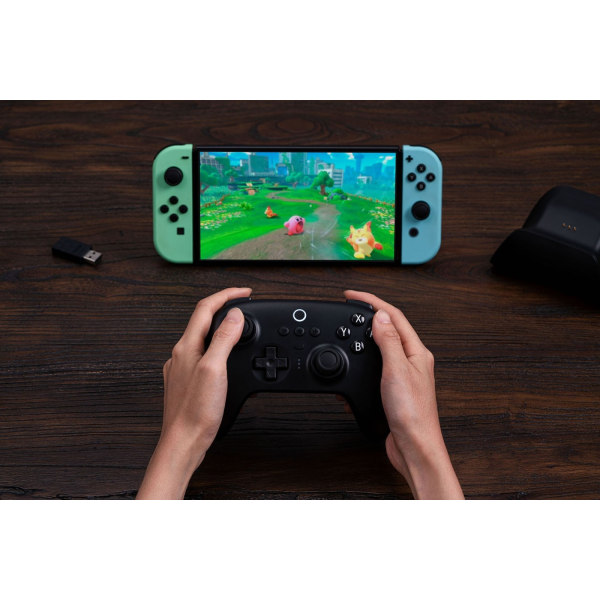 8BitDo Ultimate Bluetooth Controller -peliohjain, musta, Switch