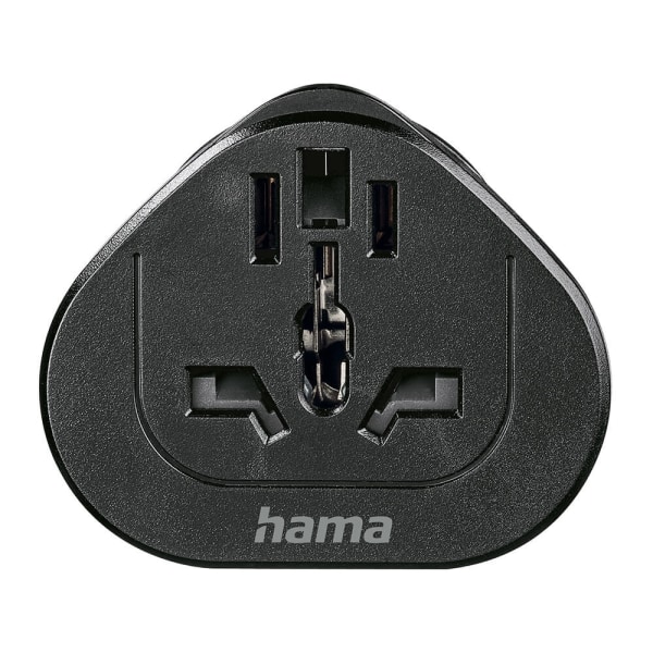 Hama Reseadapter Typ E/F Universal Världen-EU Svart