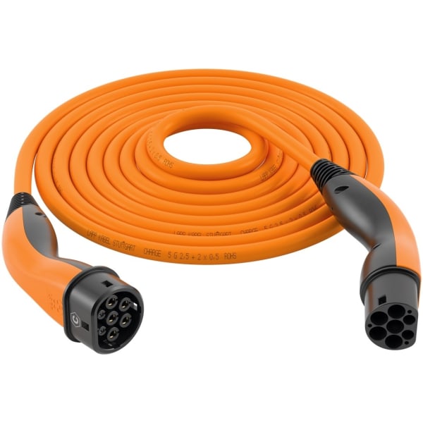 LAPP MOBILITY HELIX laddkabel Typ 2, upp till 11 kW, m, orange (5555935013) 20 A, 3-fas, för laddning av hybrid- och elbilar med Typ 2-anslutning