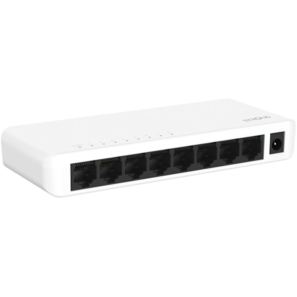 Strong 8-port Gigabitswitch Vit Hvid