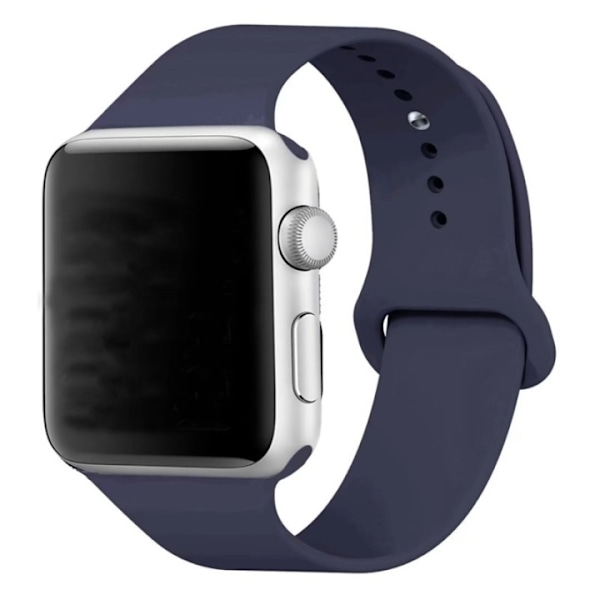 Silikon Klockarmband kompatibelt med Apple Watch, 38/40mm, Marinblå