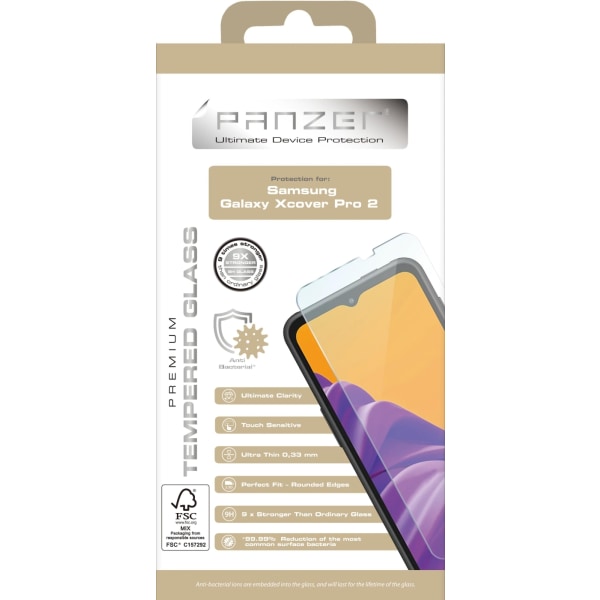 panzer Samsung Galaxy Xcover Pro 2, Tempered Glass Transparent