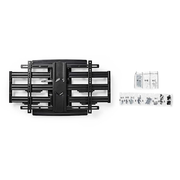 Nedis Tilt och vridbart TV väggfäste | 37 - 80 " | Maximal skärmvikt som stöds: 70 kg | Går att tilta | Roterbar | Minsta väggdistans: 70 mm | Maximal
