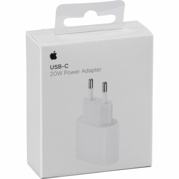 Apple (MHJE3ZM/A) USB-C, Strømadapter, Vægoplader, 20W, Hvid