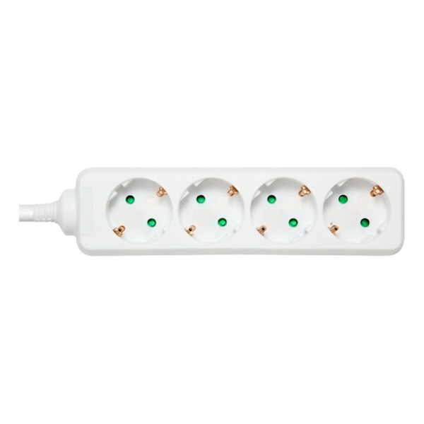 DELTACO outlet 4xCEE 7/3 1xCEE 7/7 3m white