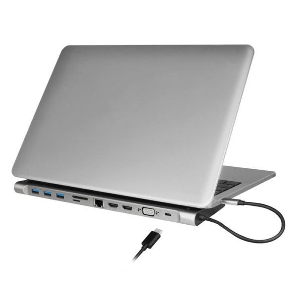 LogiLink USB-C-Docka 11-in-1 HDMI/VGA/R