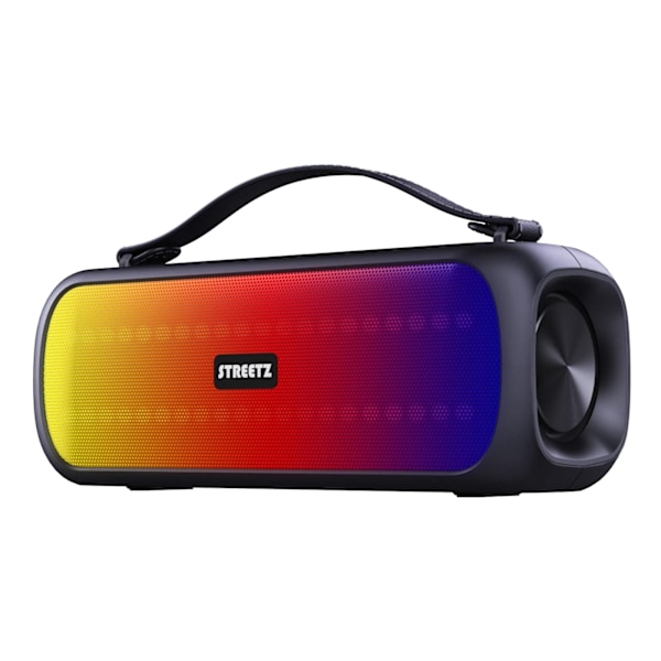 STREETZ BT Boombox 2x 7.5 W, IPX5, AUX, USB flash, LED, black