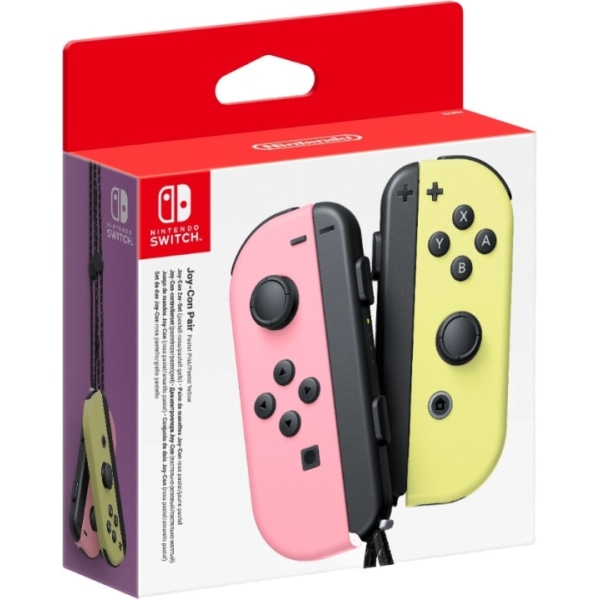 Nintendo Joy-Con Pair, Pastel Pink og Pastel Yellow, Switch