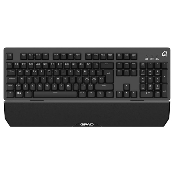 QPAD Gaming Keyboard MK40 Nordic musta