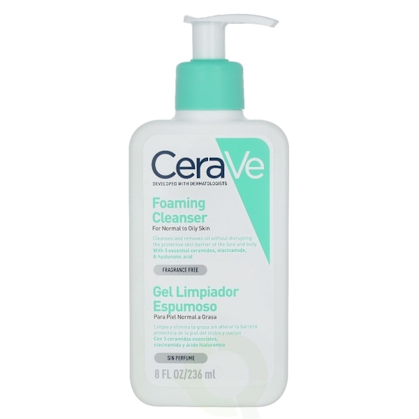 Cerave Foaming Cleanser w/Pump 236 ml For Normal To Oily Skin
