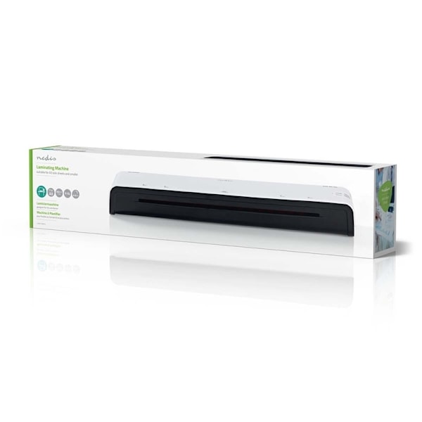Nedis Laminator | Varmt kallt | A3 | 300 mm/min | Automatisk avstängning | Strömadapter | Vit