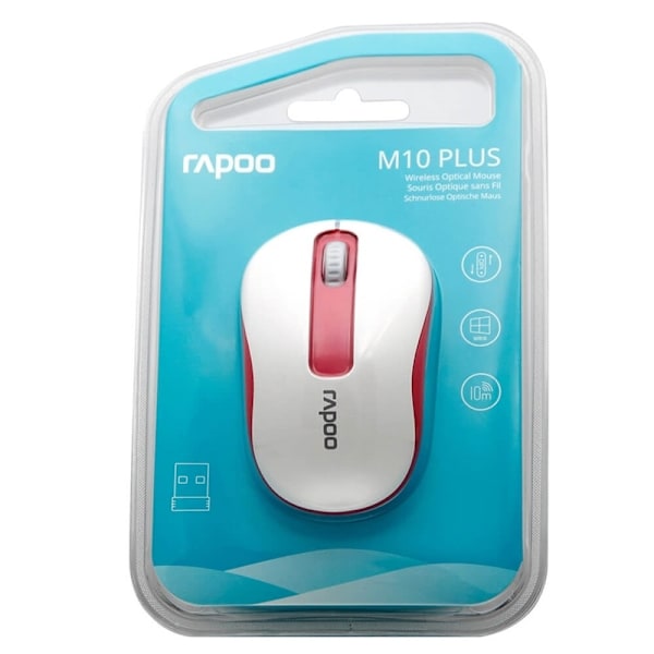 RAPOO Mouse M10 Plus Wireless 2.4GHz Red