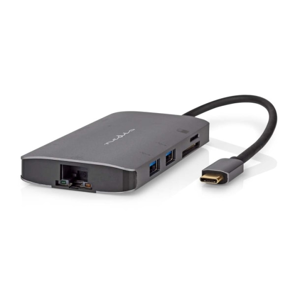 Nedis USB Multi-Port Adapter | USB 3.2 Gen 1 | USB-Câ„¢ Han | HDMI â„¢ -udgang / Micro SD / RJ45 Hun / SD / USB-Câ„¢ Hun / 3x USB-A Hun | 5 Gbps | 0.2