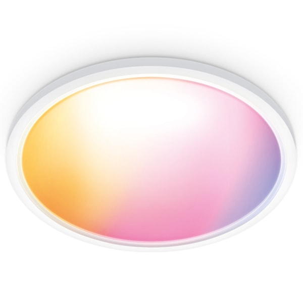WiZ WiFi Smart SuperSlim plafond Färg + Varm-kallvit 2600lm