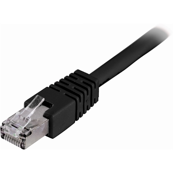 DELTACO F/UTP Cat6 patchkabel, LSZH (Low smoke zero halogen), 7m, sort