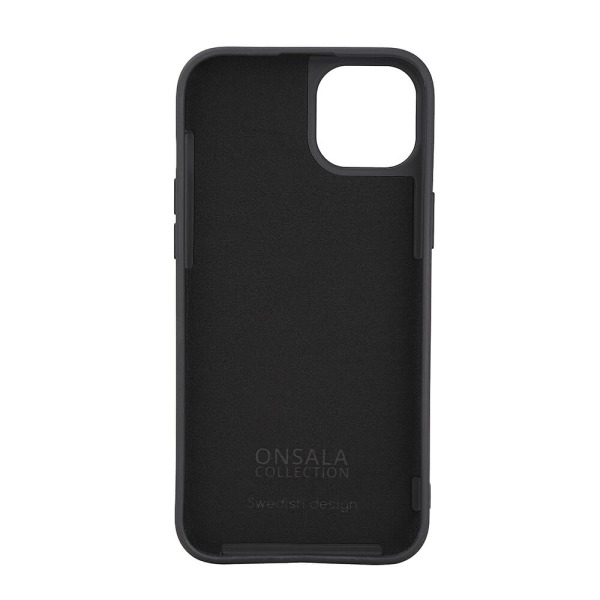 ONSALA Back Sil Touch Recycled MagSerie iPhone 15 Plus Black Svart
