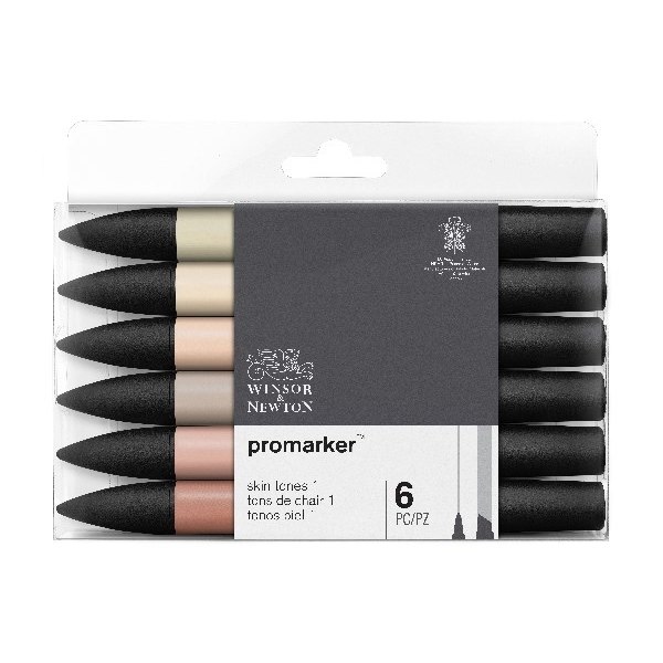 Winsor Promarker 6 st, Skin Tones 1