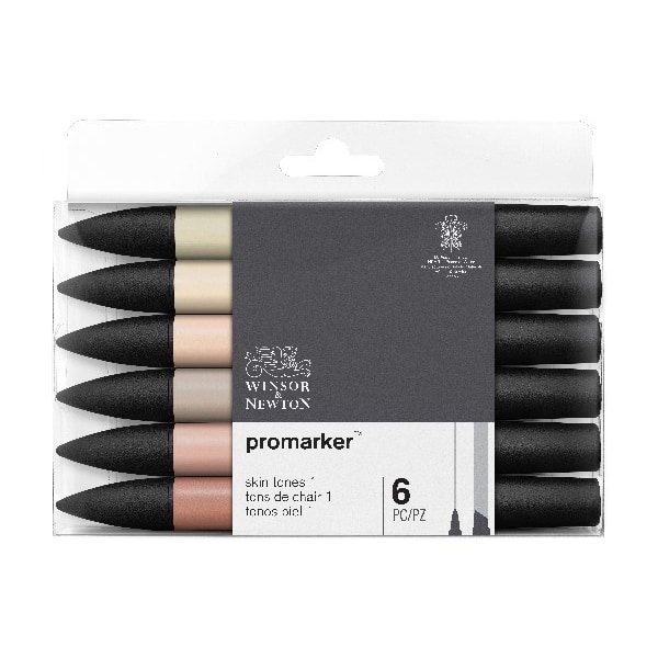 WINSOR Promarker 6pcs skin tones set 1