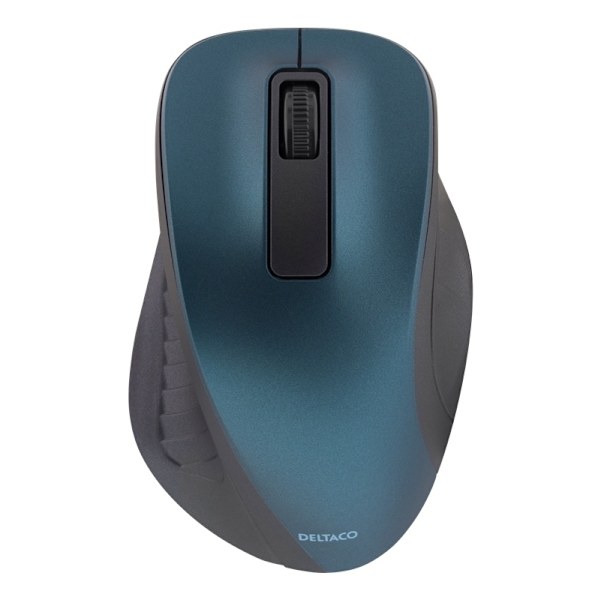 DELTACO wireless optical mouse, 1200 DPI, blue