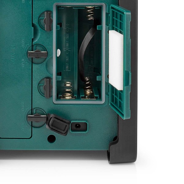 Nedis DAB+ Radio | Työmaaradio | DAB+ / FM | 2.2 " | Mustavalkoinen näyttö | Paristokäyttöinen / Verkkovirtakäyttöinen | Digitaalinen | 15 W | Bluetoo