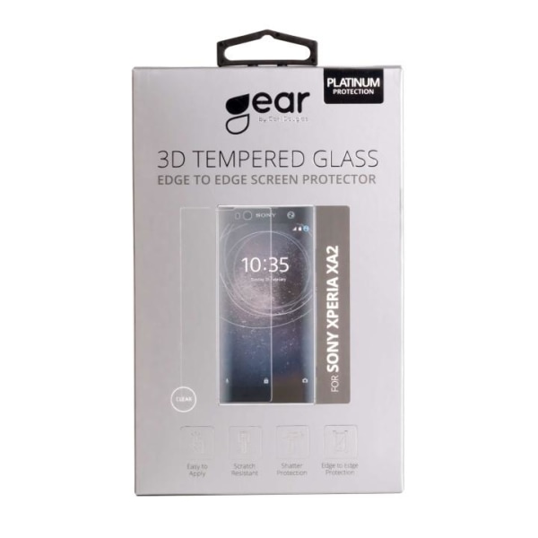 GEAR Härdat Glas 3D Full Cover Transp. Sony Xperia XA2 (SM12( Transparent