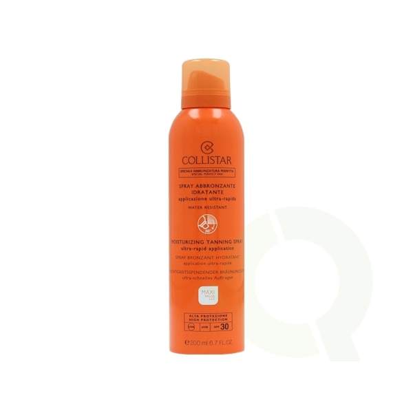 Collistar Moisturizing Tanning Spray SPF30 200 ml Ultra Rapid Applicition