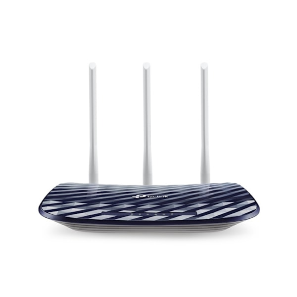 TP-LINK AC750 trådlös router Snabb Ethernet Dual-band (2,4 GHz / 5 GHz) Svart, V Sort, Hvid