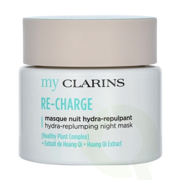Clarins Re-Charge Hydra-Replumping yönaamio 50 ml Kaikille ihotyypeille